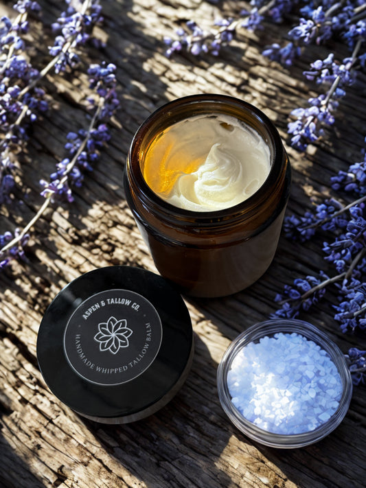 4 oz Jar Whipped Tallow Scented Lavender